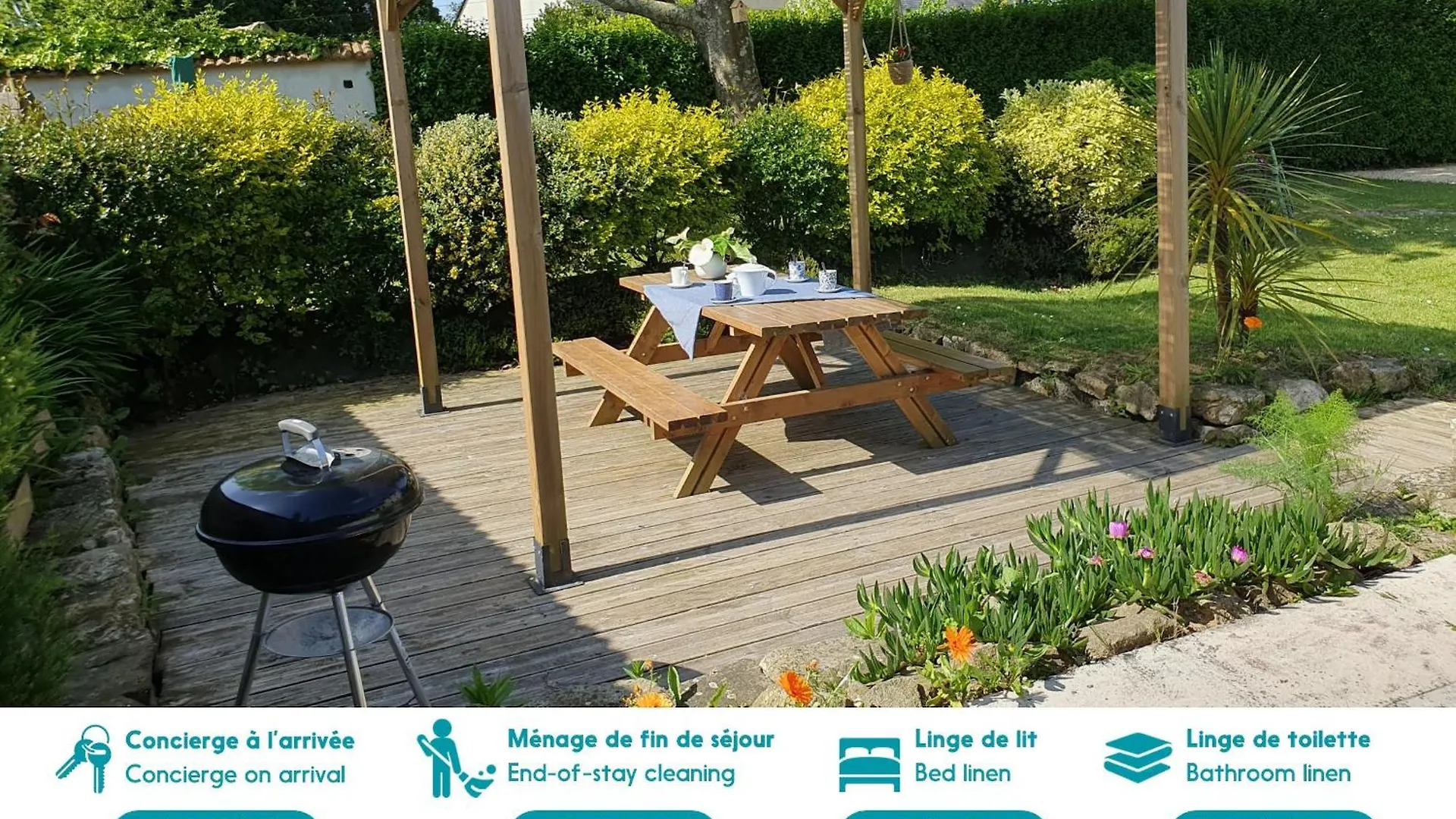 Jolie Maison En Pierre Avec Grand Jardin Pour 6 Guissény